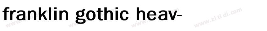 franklin gothic heav字体转换